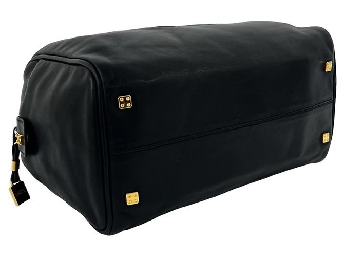 Loewe Vintage Amazona 28 Anagram Lederhandtasche Schwarz - Ansicht 7