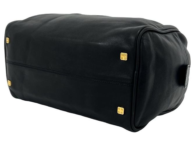 Loewe Vintage Amazona 28 Anagram Lederhandtasche Schwarz - Ansicht 8