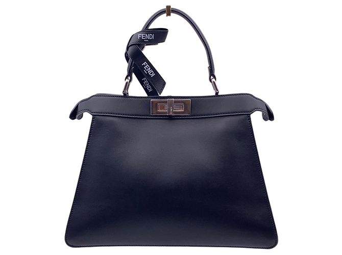 Fendi Borsa Medium Top Handle Peekaboo ISeeU Nera by Marc Jacobs Nero - vista 3