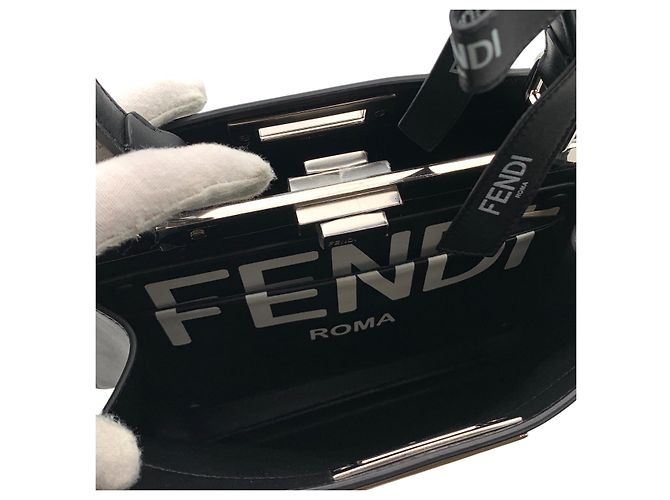 Fendi Borsa Medium Top Handle Peekaboo ISeeU Nera by Marc Jacobs Nero - vista 5