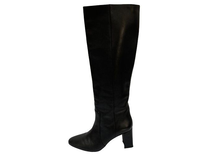 Autre Marque Des Pres Lederstiefel Schwarz - Ansicht 3
