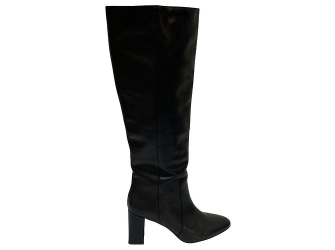 Autre Marque Des Pres Lederstiefel Schwarz - Ansicht 5