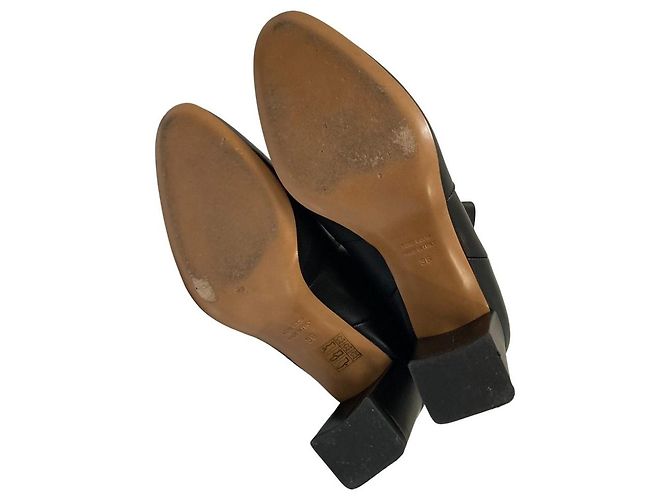 Autre Marque Des Pres Lederstiefel Schwarz - Ansicht 6