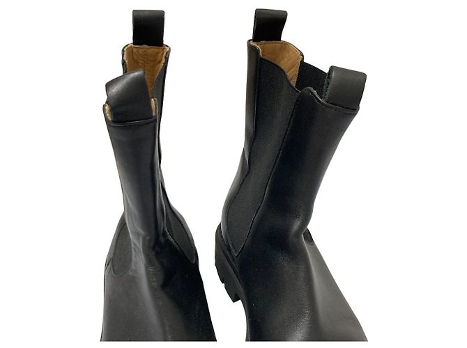 Autre Marque CORSO ROMA 9 Chelsea Boots aus Leder Schwarz - Ansicht 10