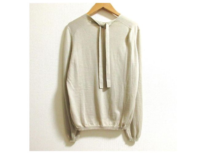 Autre Marque Top in maglia in misto cashmere e seta Drawer Beige - vista 3