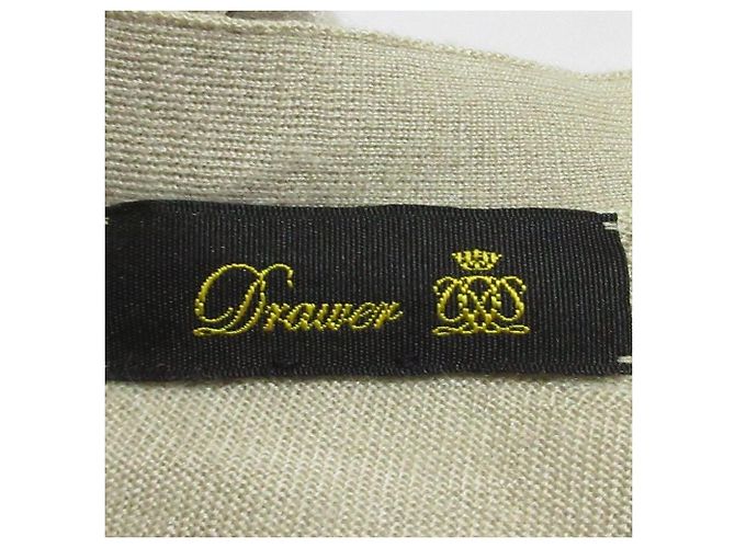Autre Marque Top in maglia in misto cashmere e seta Drawer Beige - vista 8