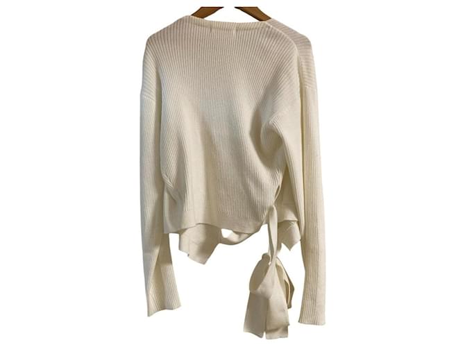 Autre Marque Snidel Cache-coeur Strickpullover Weiß - Ansicht 2