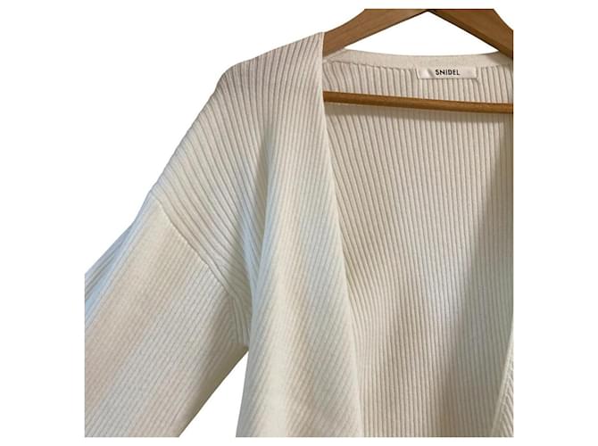 Autre Marque Snidel Cache-coeur Strickpullover Weiß - Ansicht 3