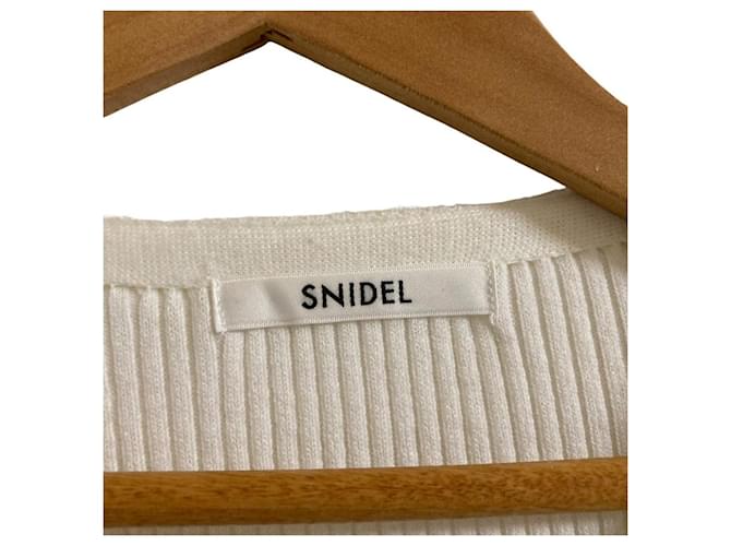 Autre Marque Snidel Cache-coeur Strickpullover Weiß - Ansicht 4