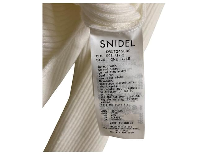 Autre Marque Snidel Cache-coeur Strickpullover Weiß - Ansicht 6
