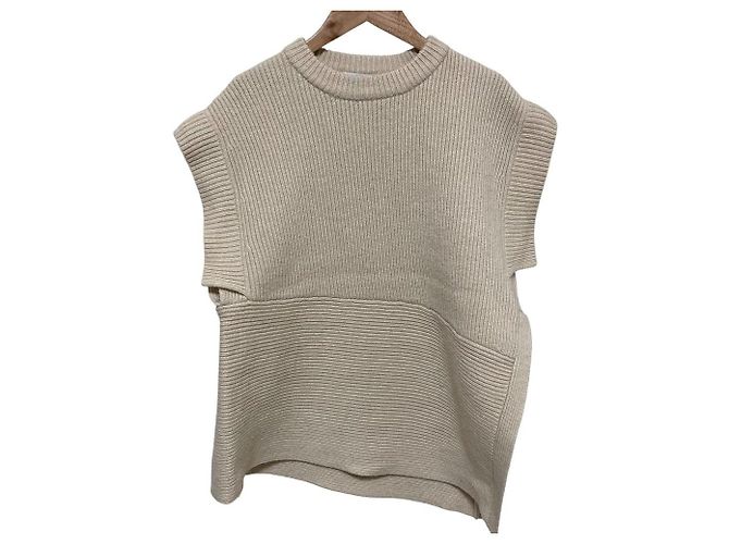 Autre Marque Top de punto 2WAY CLANE Beige - vista 5