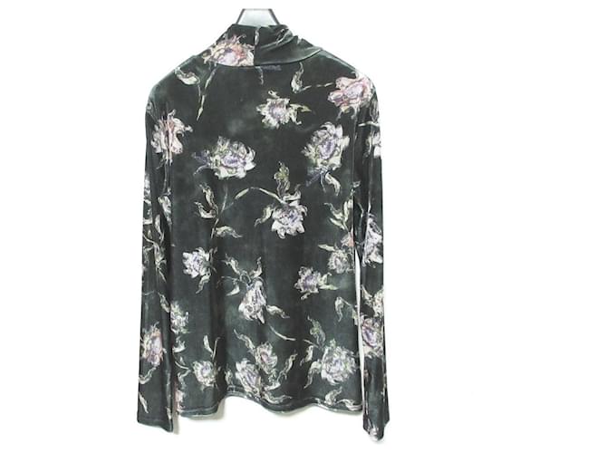 Autre Marque Top AMERI DRY FLOWER VELOUR Verde Verde escuro - vista 2