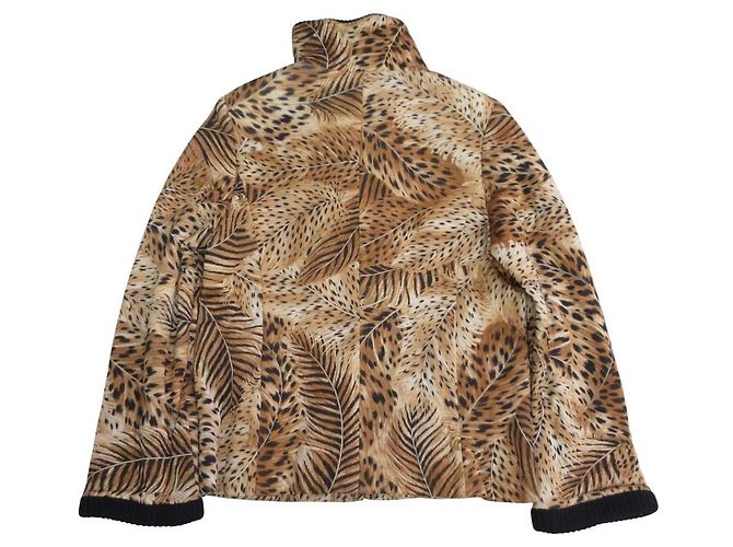 Autre Marque Chaqueta LEONARD de lana y seda con estampado de leopardo Castaño Negro - vista 2