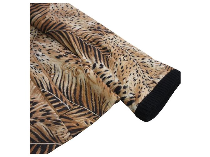 Autre Marque Chaqueta LEONARD de lana y seda con estampado de leopardo Castaño Negro - vista 4