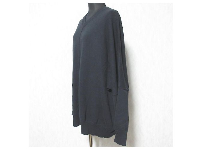 Autre Marque Túnica de malha de algodão e seda Veritecoeur VCK-244 Preto - vista 3
