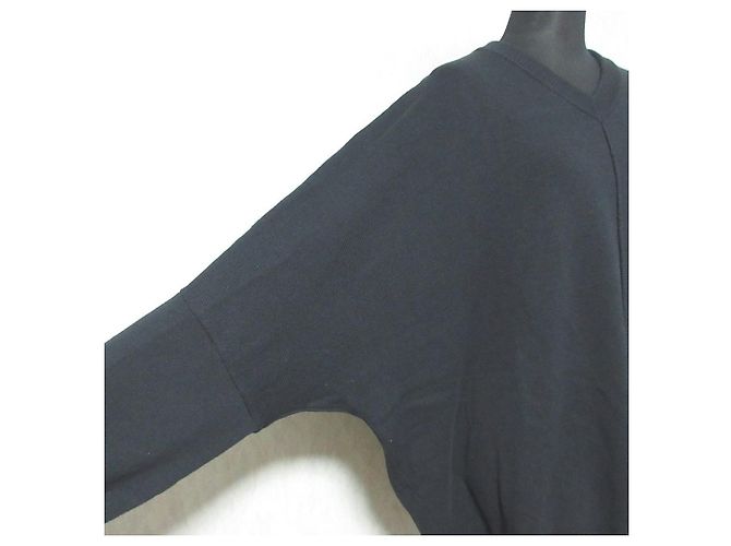 Autre Marque Túnica de malha de algodão e seda Veritecoeur VCK-244 Preto - vista 4