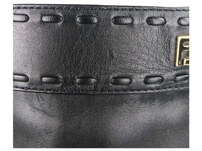Fendi Minerva Lederstiefel Schwarz - Ansicht 10