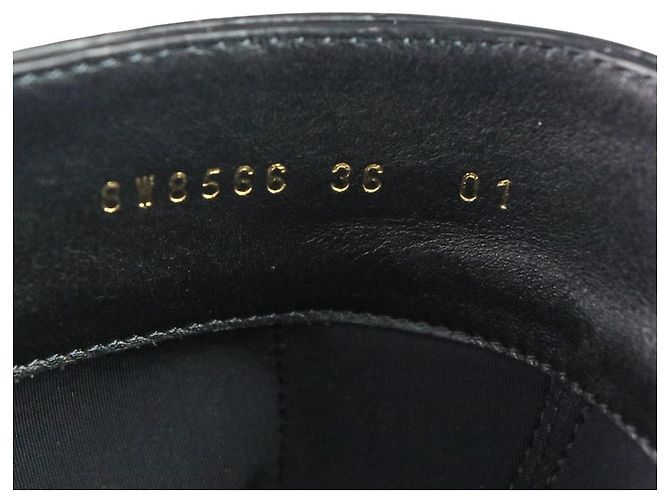 Fendi Minerva Lederstiefel Schwarz - Ansicht 12