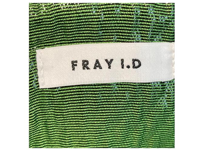 Autre Marque Falda acampanada FRAY I.D Lame JQ Verde - vista 4