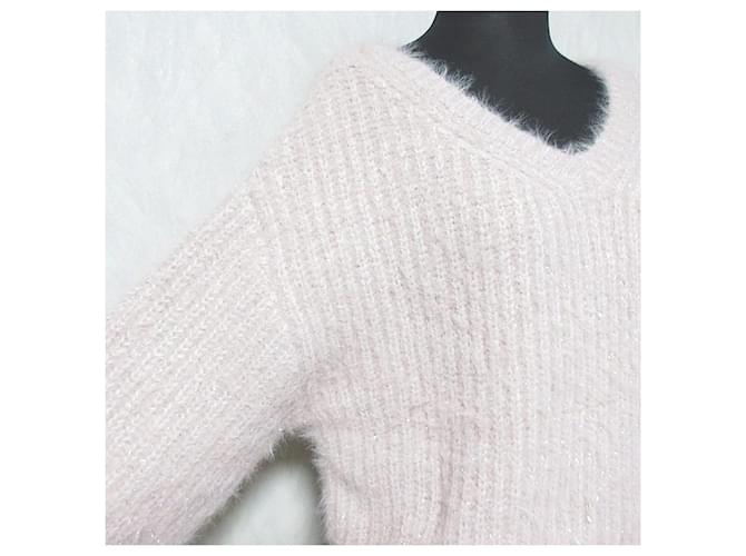 Autre Marque Mystrada Strickpullover mit V-Ausschnitt Pink - Ansicht 4