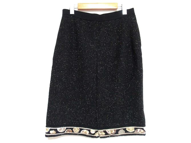 Autre Marque Falda LEONARD de mezcla de lana y mohair Negro - vista 2