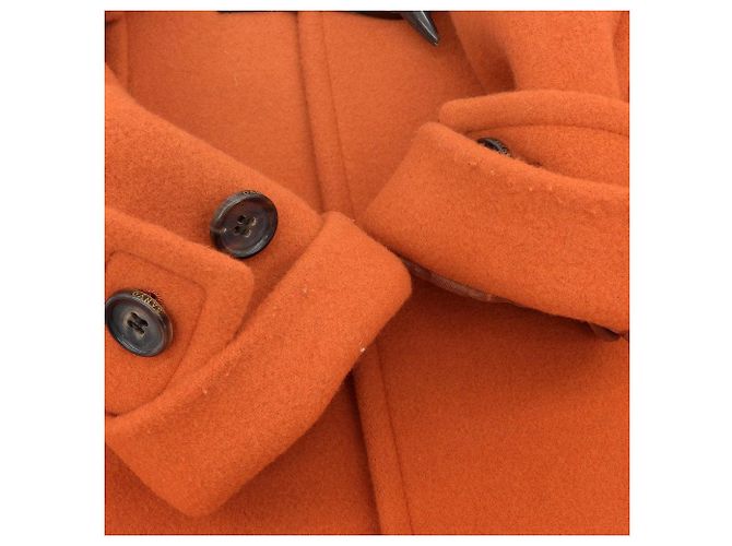 Autre Marque Casaco Duffle em lã Melton SANYOCOAT Laranja - vista 4