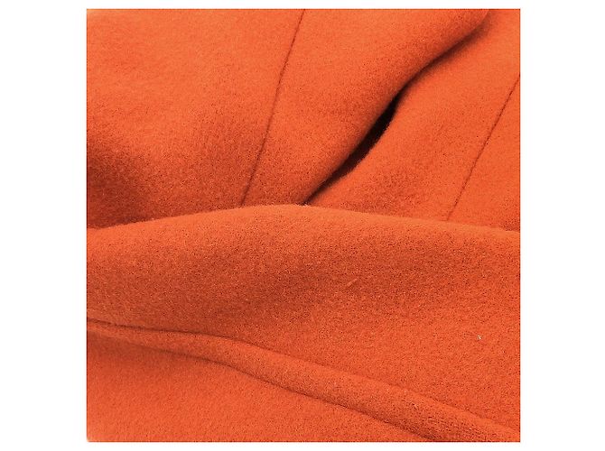 Autre Marque Casaco Duffle em lã Melton SANYOCOAT Laranja - vista 5