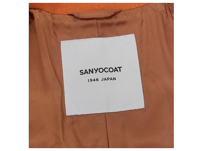 Autre Marque Casaco Duffle em lã Melton SANYOCOAT Laranja - vista 6