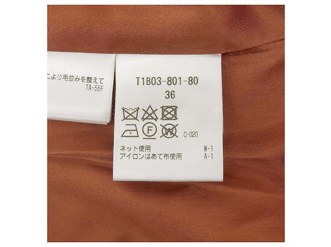 Autre Marque Casaco Duffle em lã Melton SANYOCOAT Laranja - vista 7
