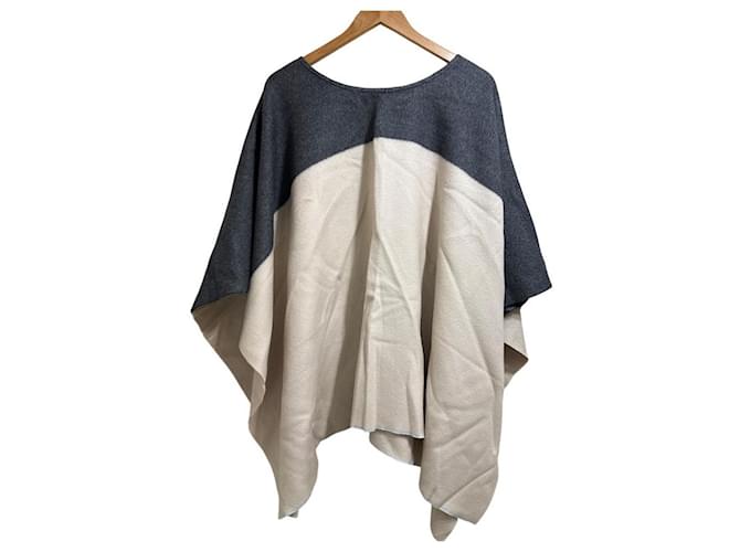 Autre Marque Sofie D'Hoore Poncho Poncho Castaño Beige - vista 2