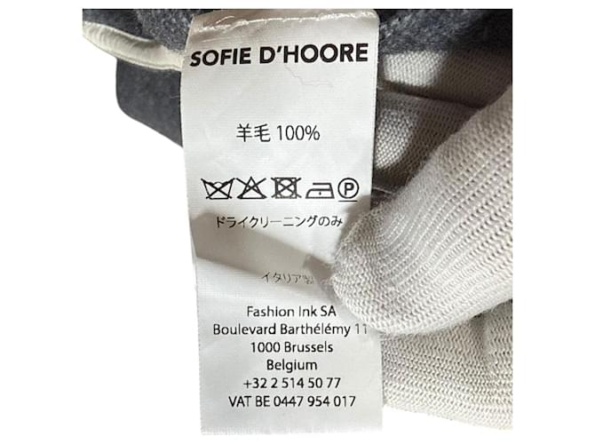 Autre Marque Sofie D'Hoore Poncho Poncho Castaño Beige - vista 4