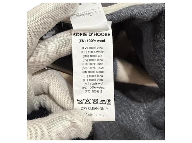 Autre Marque Sofie D'Hoore Poncho Poncho Castaño Beige - vista 6