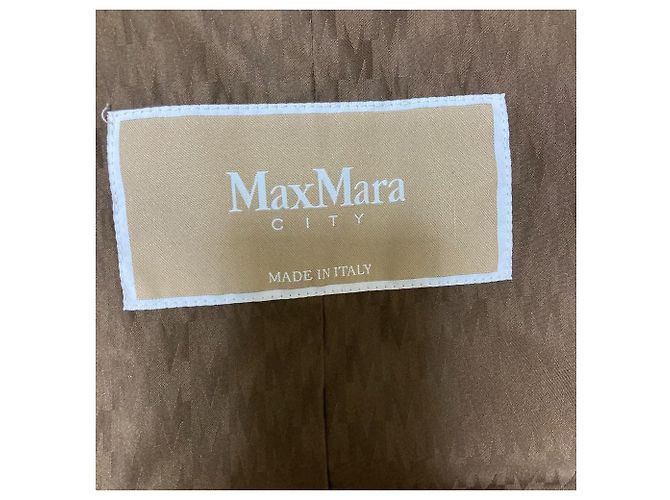 Abrigo largo Max Mara CITY Castaño - vista 16
