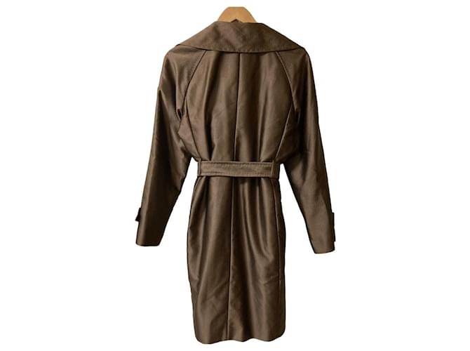 Abrigo largo Max Mara CITY Castaño - vista 2