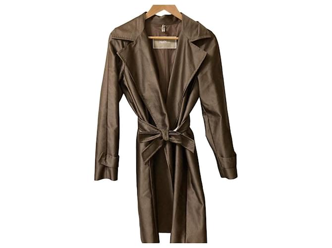 Abrigo largo Max Mara CITY Castaño - vista 4