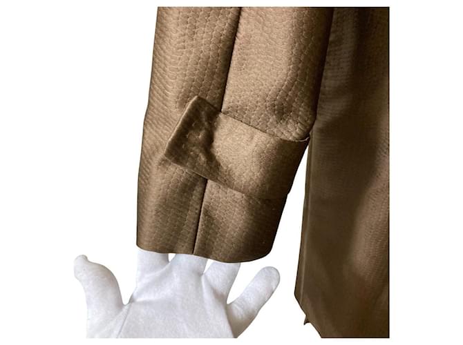 Abrigo largo Max Mara CITY Castaño - vista 5