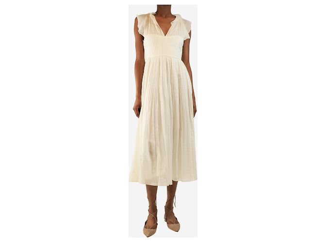 Autre Marque Donna Midi-Kleid weiß - Größe UK 6 - Ansicht 3