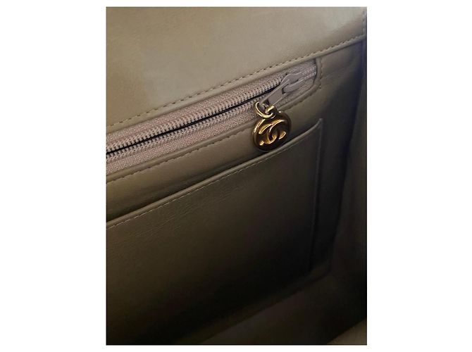 Borsa a spalla Chanel Mademoiselle Horizontal Beige Agnello - vista 18