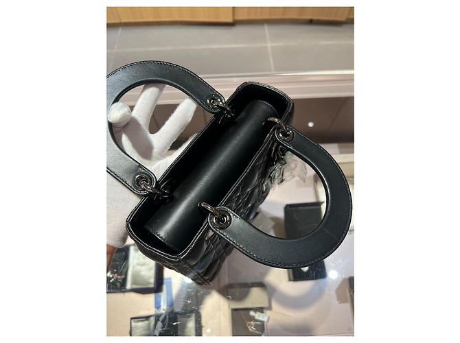 Borsa Lady Dior Dior in pelle di agnello nera Nero - vista 17