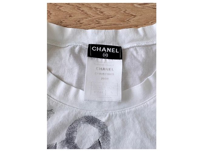 Cambon Chanel "Coco 5" T-Shirt Weihnachts-Collector-Edition 2008 Schwarz Weiß - Ansicht 6