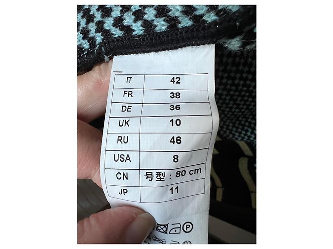 Autre Marque Cárdigan 20.52 de punto texturizado con bordado dorado Negro Azul - vista 9