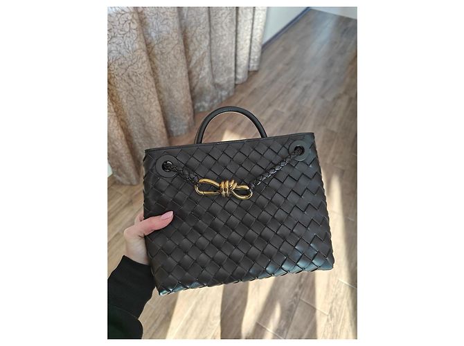 Bottega Veneta Andiamo Small Borsa Tote in Pelle - vista 5