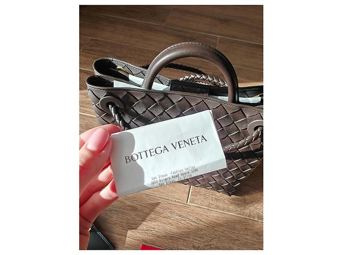 Bottega Veneta Andiamo Small Borsa Tote in Pelle - vista 8