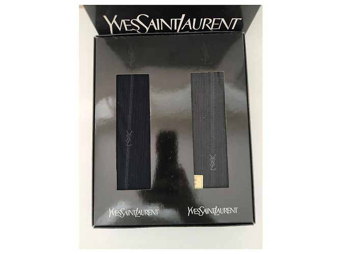Yves Saint Laurent - Set 2 paia di calze Nero Grigio - vista 2