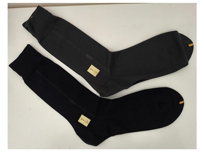 Yves Saint Laurent - Set 2 paia di calze Nero Grigio - vista 4