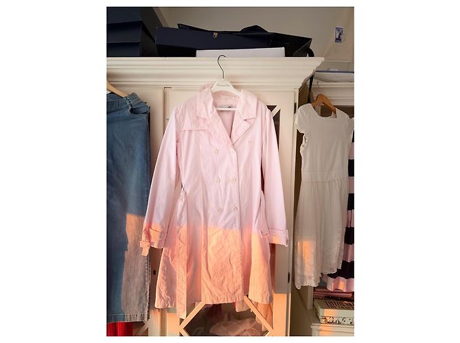 Christian Dior Trench in cotone rosa - vista 5
