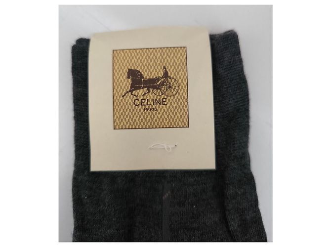 Céline Par de Calcetines Grises con Caja - vista 8