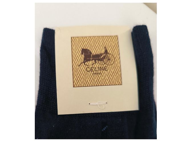 Céline Calcetines Azul Marino - vista 2