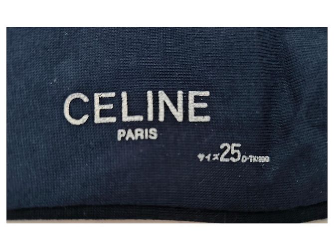 Céline Calcetines Azul Marino - vista 3
