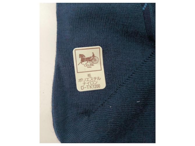 Céline Calcetines Azul Marino - vista 6